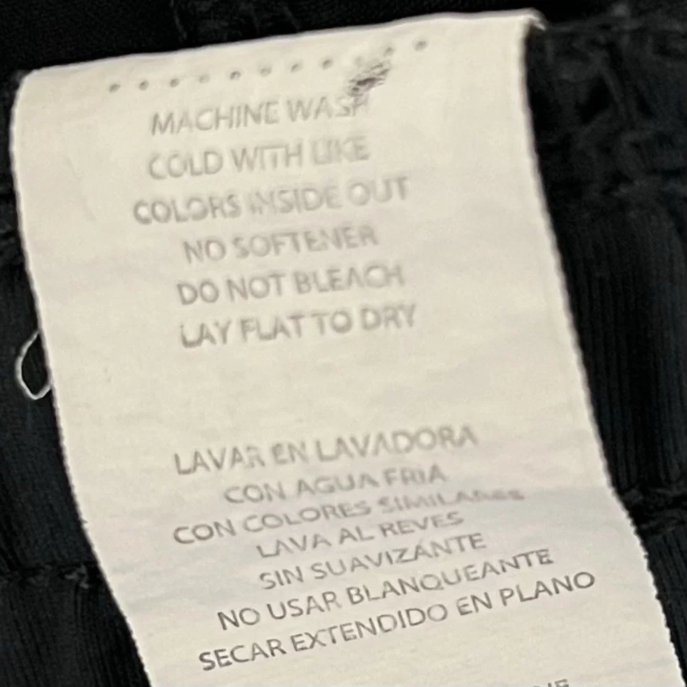 Fabletics Pants Womens Small Black Braided Tiana Ankle Pull‎ On Pockets Stretch - Picture 10 of 13